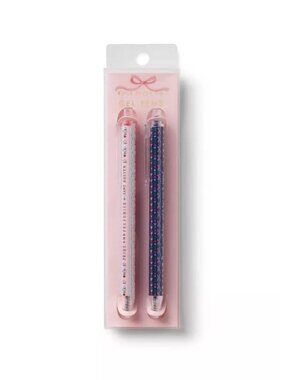 Rifle Paper Co. Ladies Night Book Club Set of 2 Gel Pens 0.5 mm Pink Blue